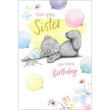 Sister Me to You Bear Birthday Card Image Preview